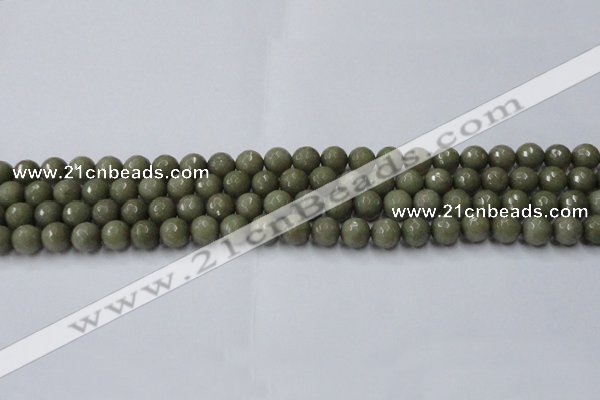 CCN2023 15 inches 6mm faceted round candy jade beads wholesale