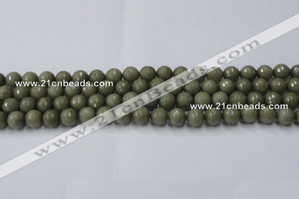 CCN2025 15 inches 10mm faceted round candy jade beads wholesale