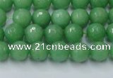 CCN2030 15 inches 6mm faceted round candy jade beads wholesale