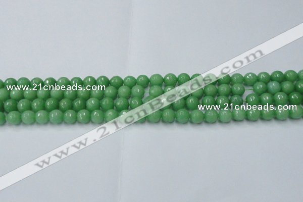 CCN2030 15 inches 6mm faceted round candy jade beads wholesale