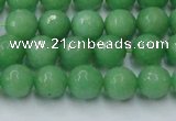 CCN2031 15 inches 8mm faceted round candy jade beads wholesale