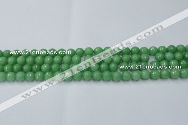 CCN2031 15 inches 8mm faceted round candy jade beads wholesale