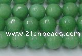 CCN2032 15 inches 10mm faceted round candy jade beads wholesale