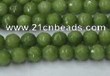 CCN2036 15 inches 4mm faceted round candy jade beads wholesale