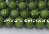 CCN2038 15 inches 8mm faceted round candy jade beads wholesale