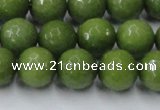 CCN2040 15 inches 12mm faceted round candy jade beads wholesale