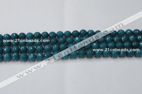 CCN2046 15 inches 10mm faceted round candy jade beads wholesale