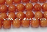 CCN2051 15 inches 6mm faceted round candy jade beads wholesale