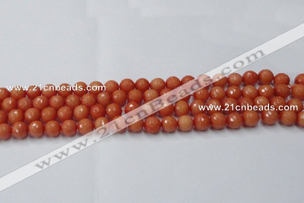 CCN2052 15 inches 8mm faceted round candy jade beads wholesale