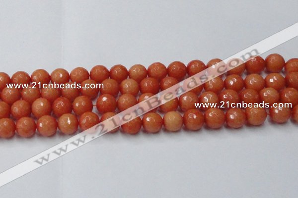 CCN2055 15 inches 14mm faceted round candy jade beads wholesale