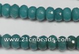 CCN2102 15.5 inches 6*10mm faceted rondelle candy jade beads