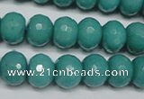 CCN2103 15.5 inches 8*12mm faceted rondelle candy jade beads