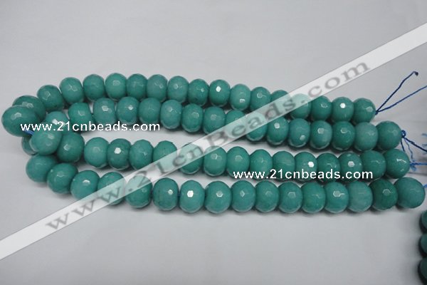 CCN2105 15.5 inches 12*16mm faceted rondelle candy jade beads