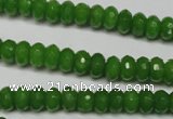 CCN2106 15.5 inches 4*6mm faceted rondelle candy jade beads