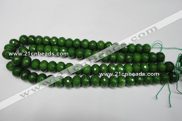 CCN2108 15.5 inches 6*10mm faceted rondelle candy jade beads