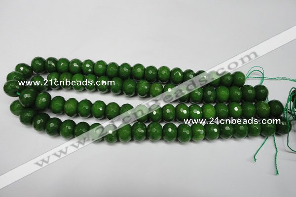 CCN2109 15.5 inches 8*12mm faceted rondelle candy jade beads