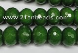 CCN2110 15.5 inches 10*14mm faceted rondelle candy jade beads