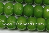 CCN2111 15.5 inches 12*16mm faceted rondelle candy jade beads