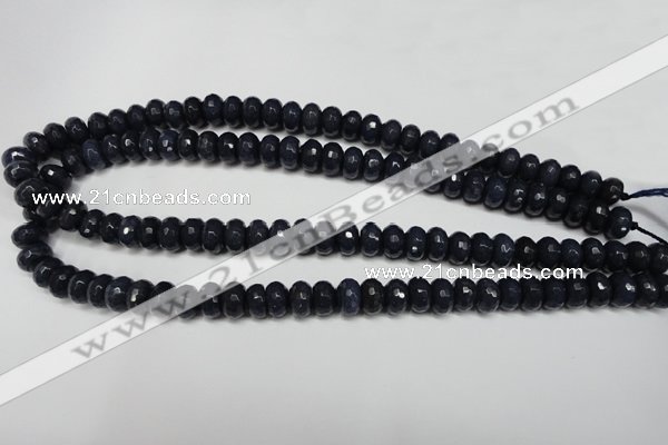 CCN2114 15.5 inches 6*10mm faceted rondelle candy jade beads