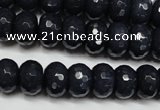 CCN2115 15.5 inches 8*12mm faceted rondelle candy jade beads