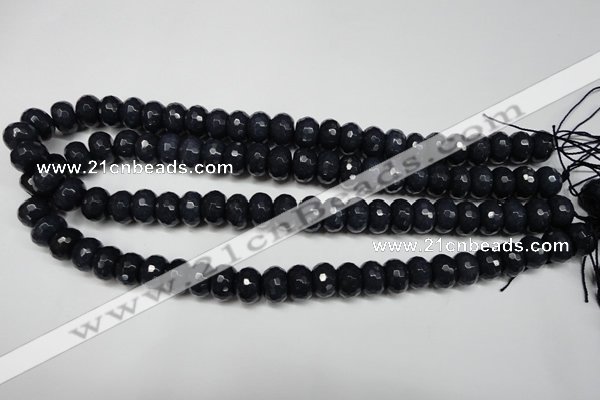 CCN2115 15.5 inches 8*12mm faceted rondelle candy jade beads