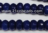 CCN2121 15.5 inches 8*12mm faceted rondelle candy jade beads