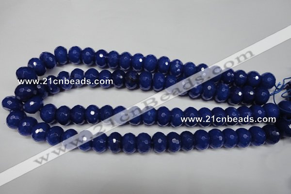 CCN2122 15.5 inches 10*14mm faceted rondelle candy jade beads