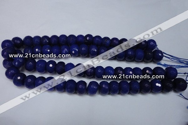 CCN2123 15.5 inches 12*16mm faceted rondelle candy jade beads