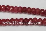 CCN2126 15.5 inches 5*8mm faceted rondelle candy jade beads