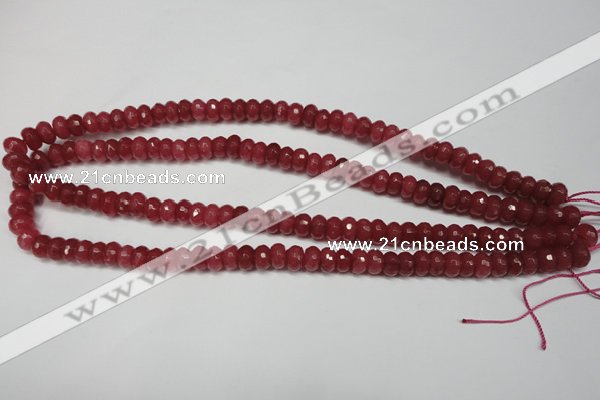 CCN2126 15.5 inches 5*8mm faceted rondelle candy jade beads