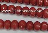 CCN2128 15.5 inches 8*12mm faceted rondelle candy jade beads