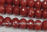 CCN2129 15.5 inches 10*14mm faceted rondelle candy jade beads