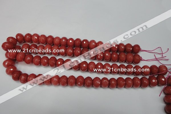 CCN2130 15.5 inches 12*16mm faceted rondelle candy jade beads