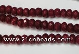 CCN2132 15.5 inches 4*6mm faceted rondelle candy jade beads