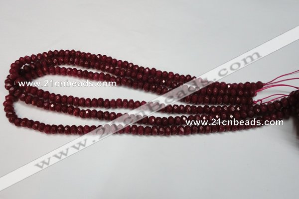 CCN2132 15.5 inches 4*6mm faceted rondelle candy jade beads