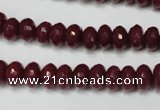 CCN2133 15.5 inches 5*8mm faceted rondelle candy jade beads