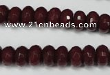 CCN2134 15.5 inches 6*10mm faceted rondelle candy jade beads