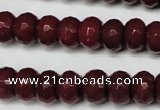 CCN2135 15.5 inches 8*12mm faceted rondelle candy jade beads