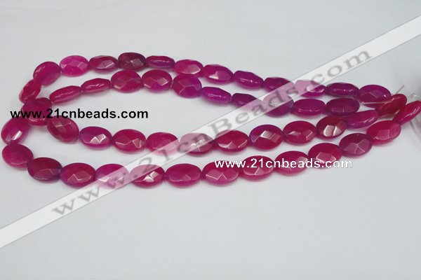 CCN220 15.5 inches 12*16mm faceted oval candy jade beads