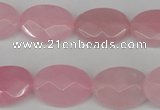 CCN2201 15.5 inches 13*18mm faceted oval candy jade beads