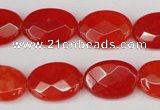 CCN2204 15.5 inches 13*18mm faceted oval candy jade beads