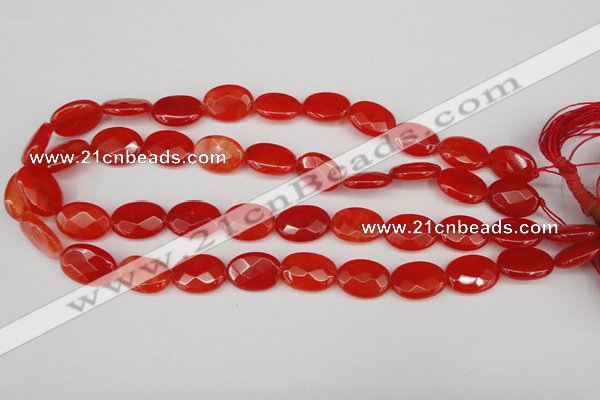 CCN2204 15.5 inches 13*18mm faceted oval candy jade beads