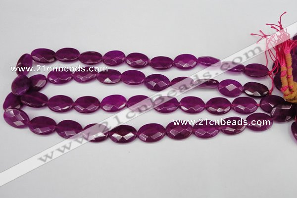CCN2205 15.5 inches 13*18mm faceted oval candy jade beads
