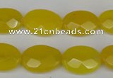 CCN2208 15.5 inches 13*18mm faceted oval candy jade beads