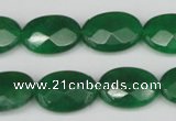 CCN2210 15.5 inches 13*18mm faceted oval candy jade beads