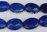 CCN2213 15.5 inches 13*18mm faceted oval candy jade beads