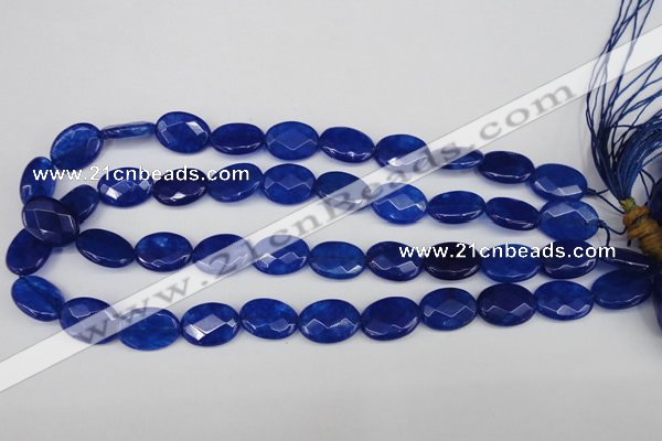 CCN2213 15.5 inches 13*18mm faceted oval candy jade beads