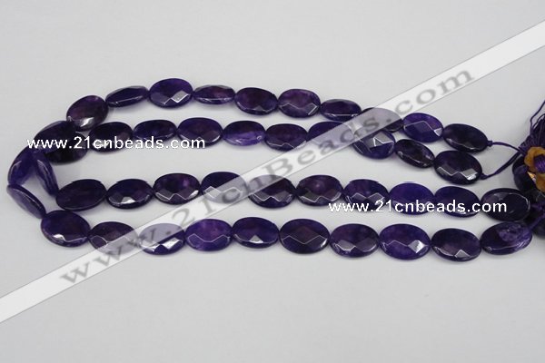CCN2214 15.5 inches 13*18mm faceted oval candy jade beads