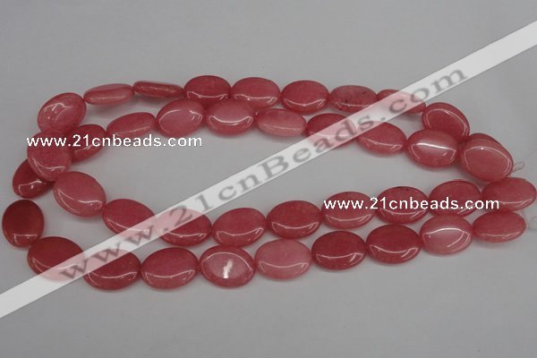 CCN2224 15.5 inches 15*20mm oval candy jade beads wholesale