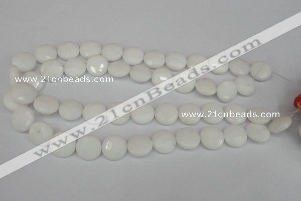 CCN2233 15.5 inches 16mm faceted coin candy jade beads wholesale